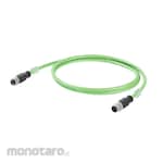 WEIDMULLER M12 straight male - M12 straight socket