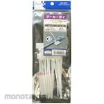 MCO Marker Tie White with Display Sticker