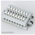 ESCO [AC/DC300V/10A] Screwless terminal block (for relay) EA940DM series