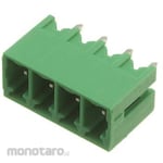 RS PRO PCB terminal block, 3.81mm pitch, 1 row, 4 poles