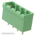 RS PRO PCB terminal block, 5.08mm pitch, 1 row, 4 poles