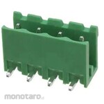 RS PRO PCB terminal block, 5.08mm pitch, 1 row, 4 poles