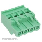 RS PRO PCB terminal block, 5.08mm pitch, 1 row, 4 poles