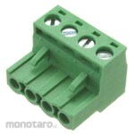 RS PRO PCB terminal block, 5.08mm pitch, 1 row, 4 poles