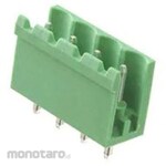 RS PRO PCB terminal block, 5.08mm pitch, 1 row, 4 poles