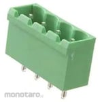 RS PRO PCB terminal block, 5.08mm pitch, 1 row, 4 poles