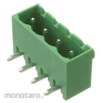 RS PRO PCB terminal block, 5mm pitch, 1 row, 4 poles