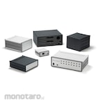 TAKACHI ELECTRONICS ENCLOSURE Aluminum Case with Step Handle MON Series (Upper and Lower Cover Made of Aluminum) (Casing Aluminium)