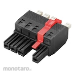 WEIDMULLER Female Plug, Push in Spring Connection BVFL 7.62HP/180MF