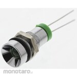 RS PRO LED Indicator, Green 8mm, 2 V Dc