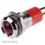 RS PRO RS Pro LED indicator Q14P3CXXR24E, red 14mm, 24 V dc