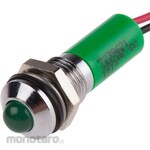 RS PRO RS Pro LED indicator light Q8P3CXXHG220E, green 8mm, 220 V ac