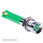 RS PRO RS Pro LED indicator, green 6mm, 12 V dc