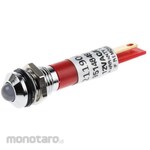 RS PRO RS Pro LED indicator, red 8mm, 12 V ac / dc