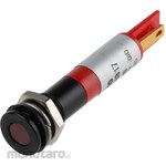 RS PRO RS Pro LED indicator, red 8mm, 220 V ac