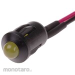 RS PRO RS Pro LED indicator, yellow 8mm, 12 V dc