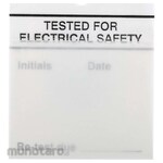 RS PRO Pre-Printed Tie Label-Tested For Electrical Safety