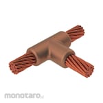 Nvent Erico TEE Connection Cable to Cable #8 Solid to #8 Solid