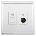 SIMON ELECTRIC Telephone and TV Outlet Module