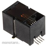 Molex + RJ11 modular jack connector + 4P4C pole + right angle + surface mount + male + modular jack