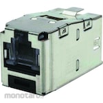 Panduit Cat 5E Spring Shuttered Jack, Shielded