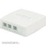 Panduit Cat 6 A Rosette Box Kit with Shutter