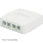 Panduit Cat 6 A Rosette Box Kit with Shutter
