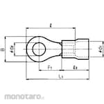 DAIDO SOLDERLESS TERMINAL MFG. (DST) Crimp Terminal Ring Type with Insulating Coating (Skun Bulat)