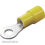 NICHIFU Cable Lug Insulating Coating Solderless Terminal Yellow (Skun)