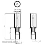 monotaro Plug-In Pin Terminal (Skun)