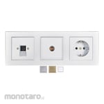 Broco Frame 3-Gang Plano Series (Bingkai/Casing)