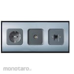 Broco Frame 3-Gang Tipe Horizontal Integra Series (Bingkai / Casing)