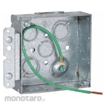 RACO Box 4 SQ 1-1/2 Dp H-Bracket Pgtal 1/2-3/4