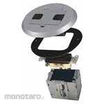 RACO Recessed Flr Box Kit 15A Duplex Ss