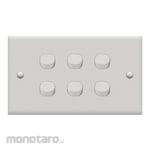 Boss Saklar 6-Gang Standard Series B30 Prime (Saklar Lampu)