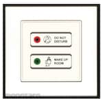 Broco Saklar "Do Not Disturb" & "Make Up Room" Indikator Plano Slim Series (Saklar Lampu)