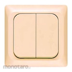 Broco Saklar Double Lugano Series (Saklar Seri/Saklar Lampu)