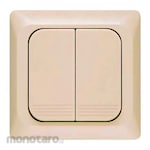 Broco Saklar Double Push On/Off Lugano Doublees (Saklar Seri/Saklar Lampu)