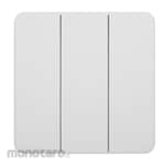 Hager Saklar 16AX 3-Gang 1-Way with LED (Saklar Lampu)
