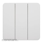 Hager Saklar Tekan 3-Gang 10A with LED (Saklar Lampu)