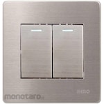 NERO Electric Saklar Flush Stainless V8 (Saklar Tanam)