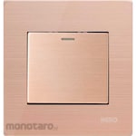 NERO Electric Saklar Flush Titanium V10-G (Saklar Tanam)