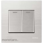 NERO Electric Saklar Flush Titanium V10-S (Saklar Tanam)