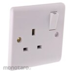 RS PRO 1 Gang Plug Socket