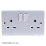 RS PRO 2 Gang Plug Socket