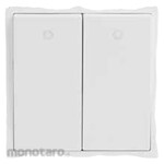 SIMON ELECTRIC Saklar 2-Gang 1-Way Module with LED (Saklar Lampu)