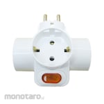 MASKO T Multi Plug 2P + Switch (Steker T/Colokan T)
