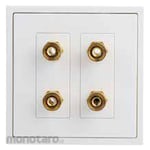 SIMON ELECTRIC Twin Speaker Outlet Module