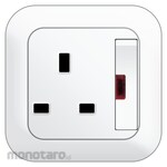 Boss Stop Kontak + Saklar + Lampu Indikator B80 Standard BS Series (Power Socket/Power Outlet)