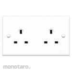 Boss Stop Kontak 2-Gang B30 PRIME BS Series (Power Socket/Power Outlet)